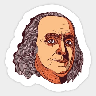 Benjamin Franklin Sticker